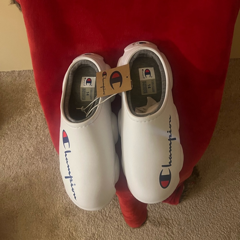 Champion Slip-ons size 14, white